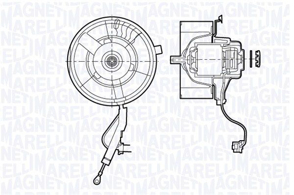 MAGNETI MARELLI Sähkömoottori, sisätilanpuhallin 069412672010